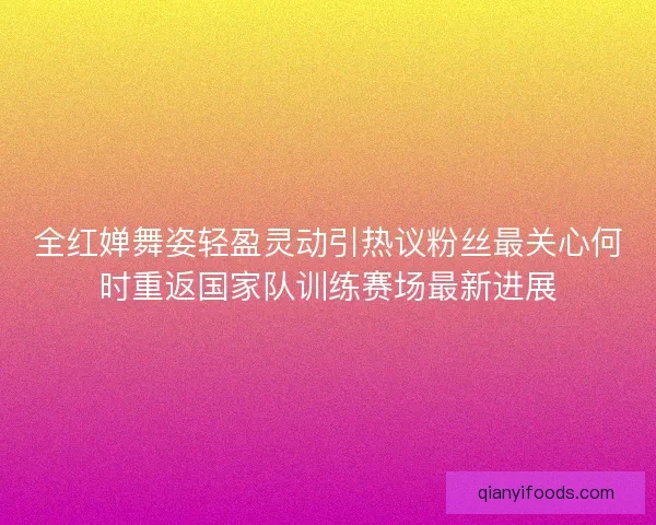 全红婵舞姿轻盈灵动引热议粉丝最关心何时重返国家队训练赛场最新进展