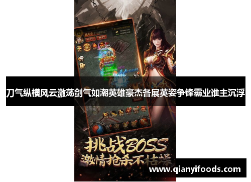 刀气纵横风云激荡剑气如潮英雄豪杰各展英姿争锋霸业谁主沉浮